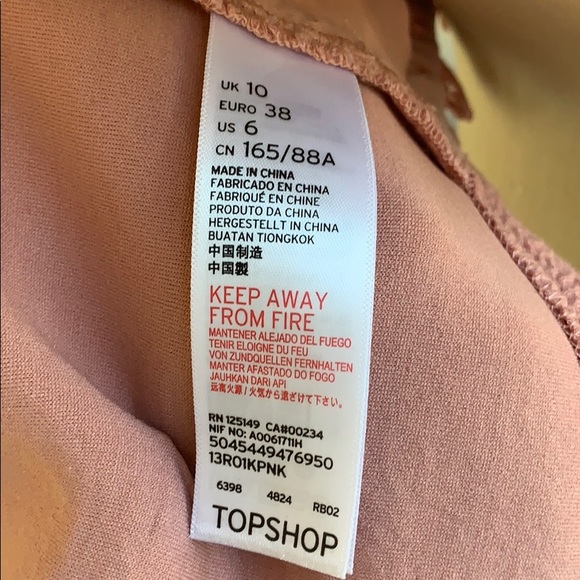 Topshop Dusty Pink Lace Crop Top - Picture 6 of 6